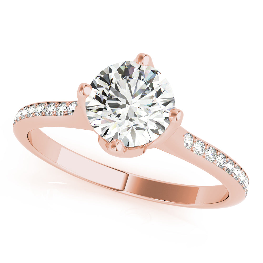 Petite Pavé Diamond Engagement Ring (1/2 ct. tw.)