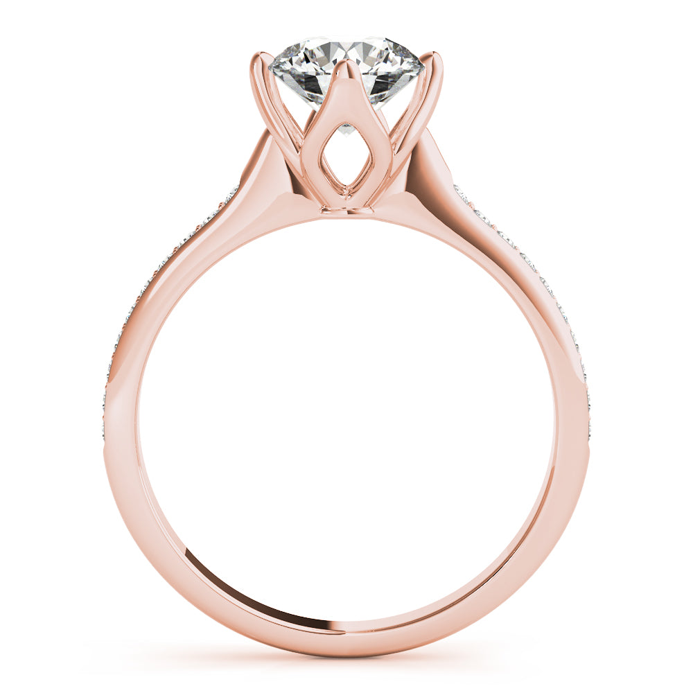 Petite Pavé Diamond Engagement Ring (1/2 ct. tw.)