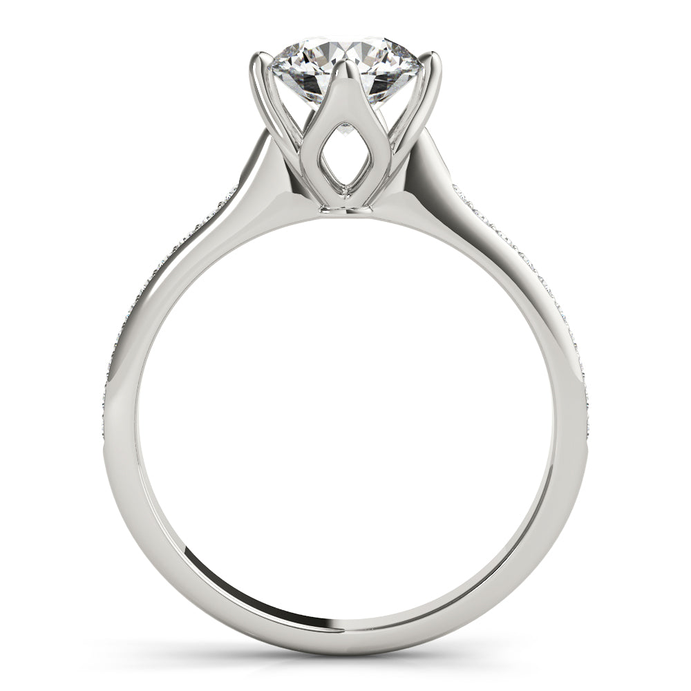 Petite Pavé Diamond Engagement Ring (1/8 ct. tw.)