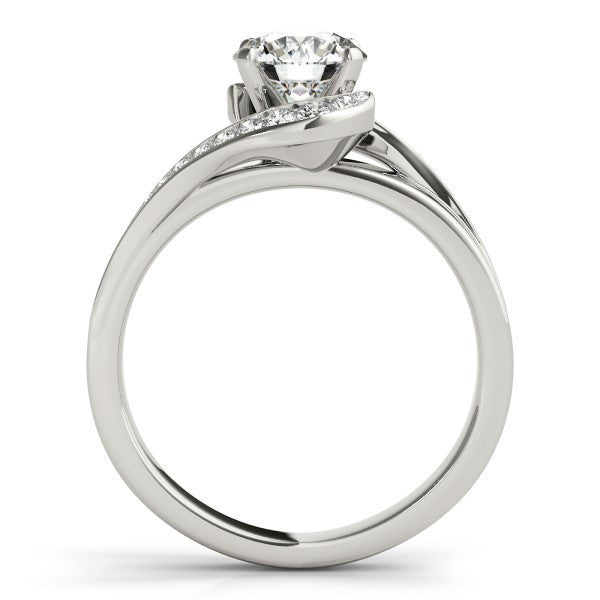 Twist Channel-Set Diamond Engagement Ring (1/5 ct. tw.)