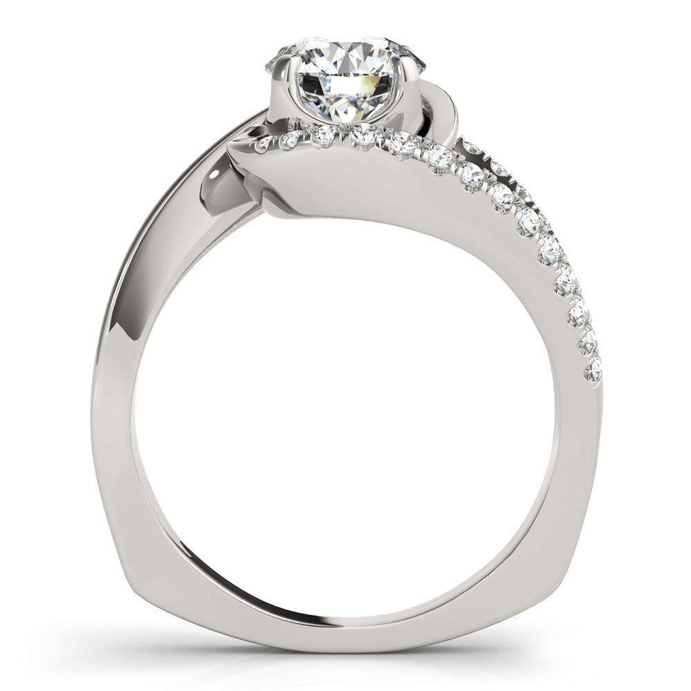 Twist Semi-Halo Diamond Engagement Ring (1/5 ct. tw.)