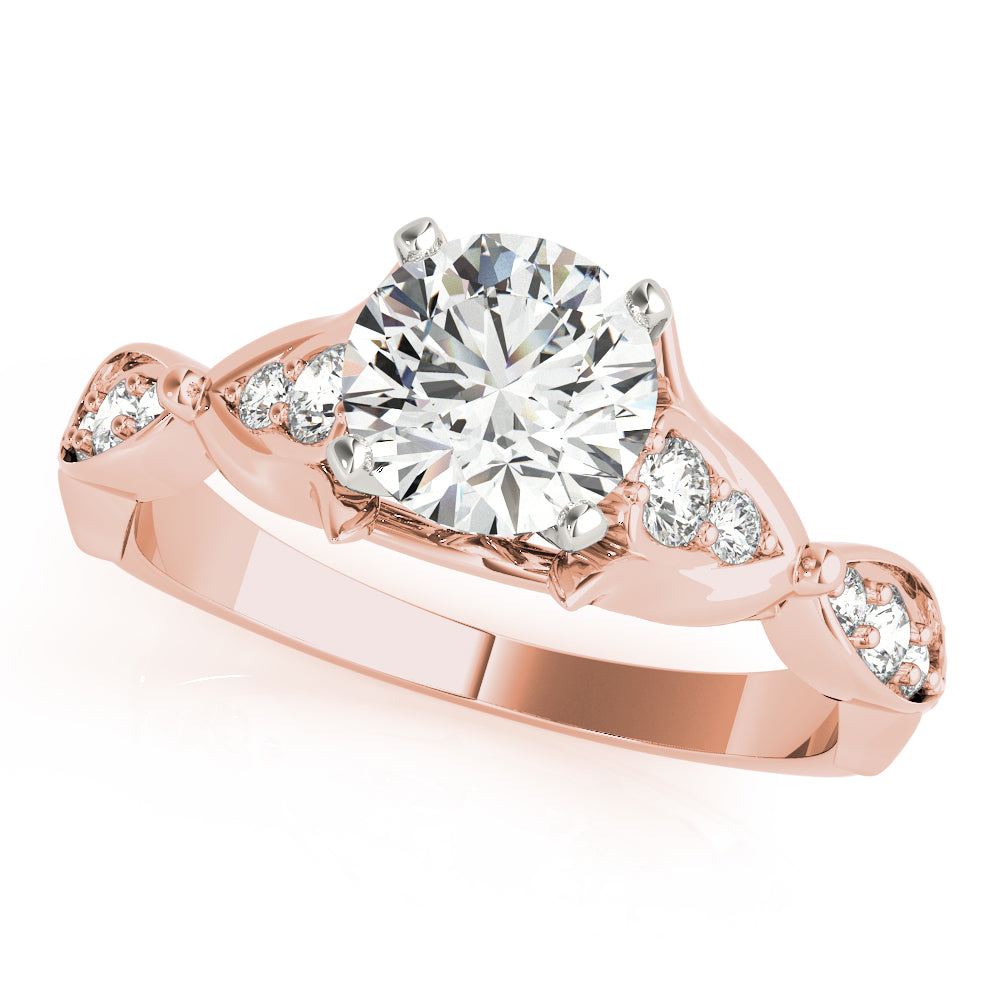 Classic Prong Accent Diamond Engagement Ring (1/4 ct. tw.)