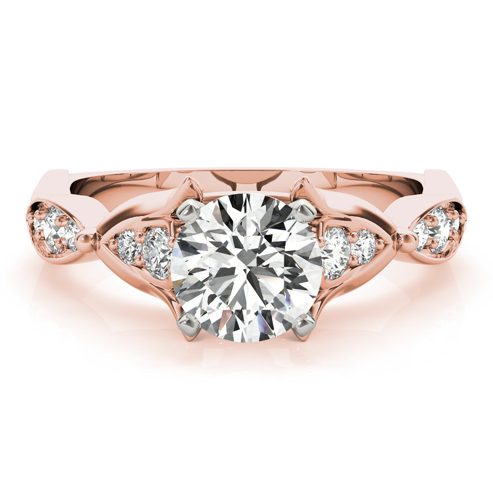 Classic Prong Accent Diamond Engagement Ring (1/4 ct. tw.)