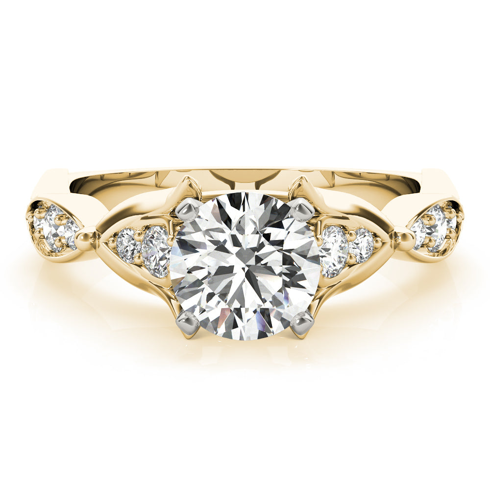 Classic Prong Accent Diamond Engagement Ring (1/4 ct. tw.)