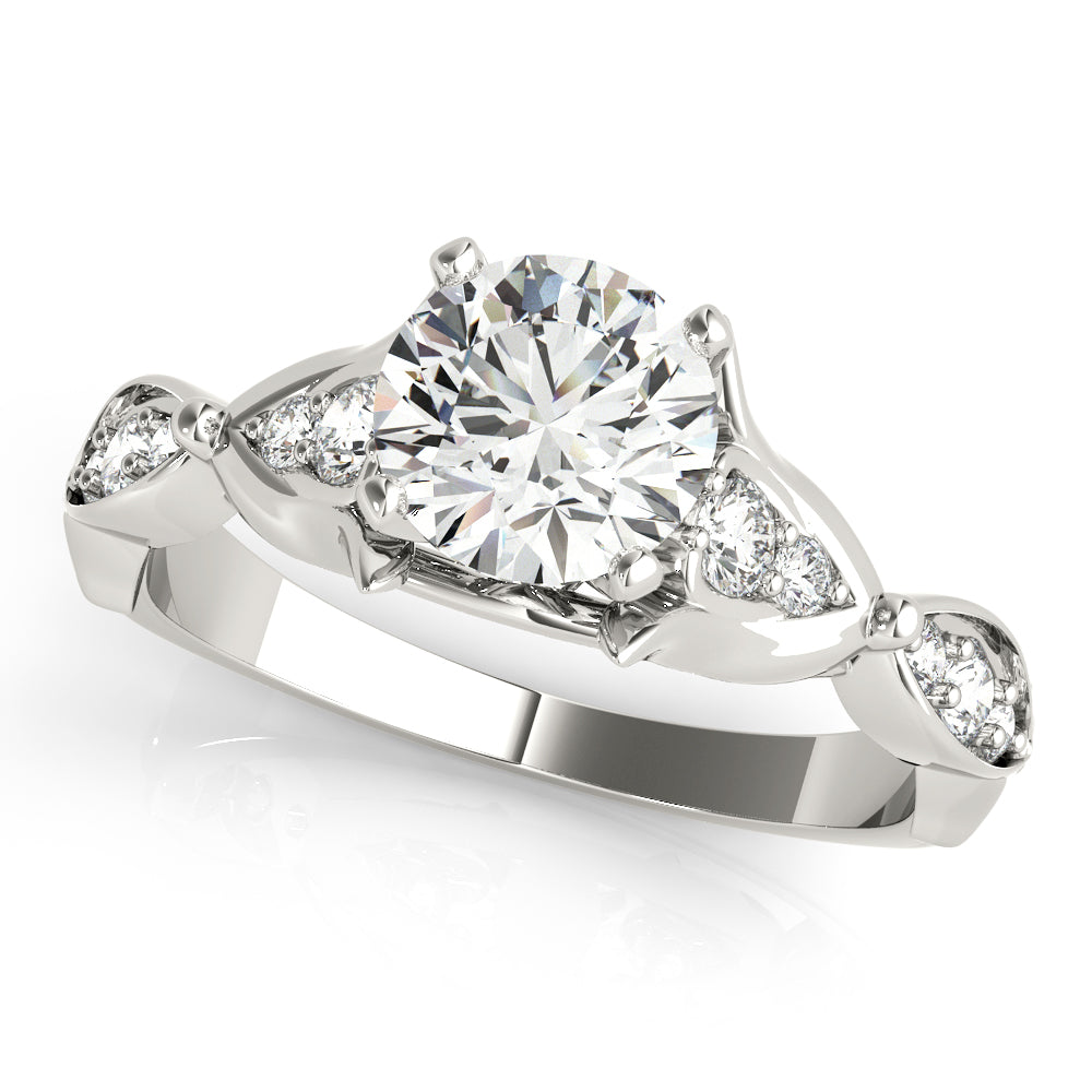 Classic Prong Accent Diamond Engagement Ring (1/4 ct. tw.)