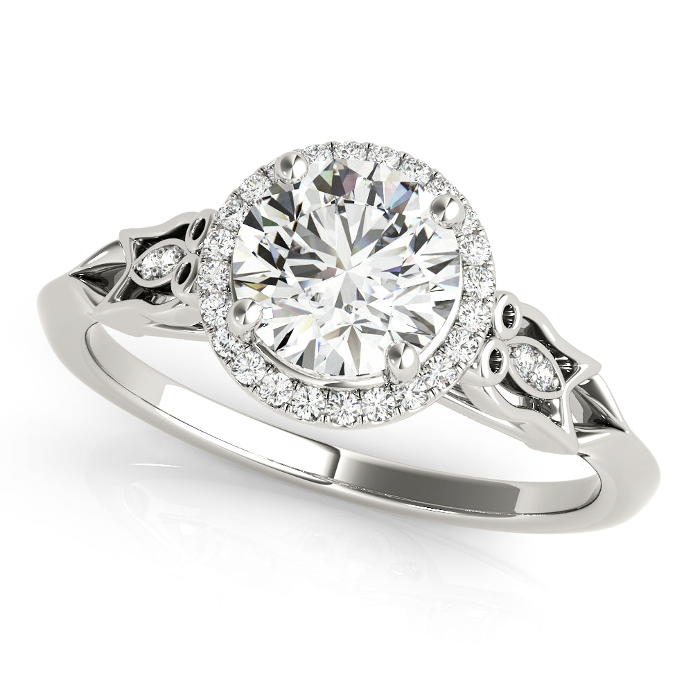 Halo Diamond Engagement Ring (1/8 ct. tw.)