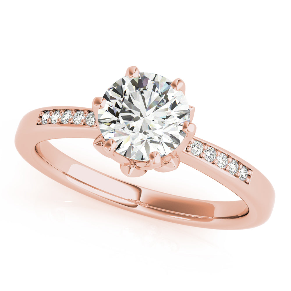 Channel-Set Diamond Engagement Ring (1/8 ct. tw.)
