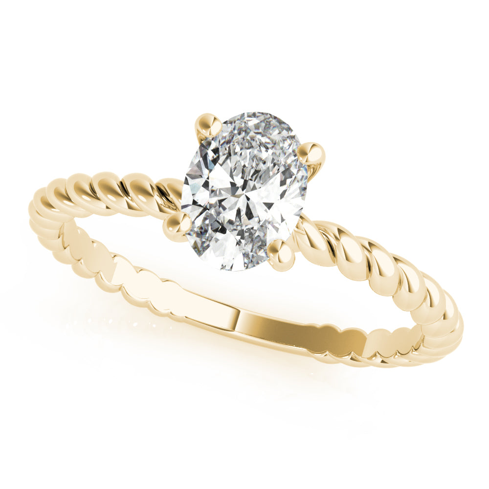 Twist Solitaire Engagement Ring
