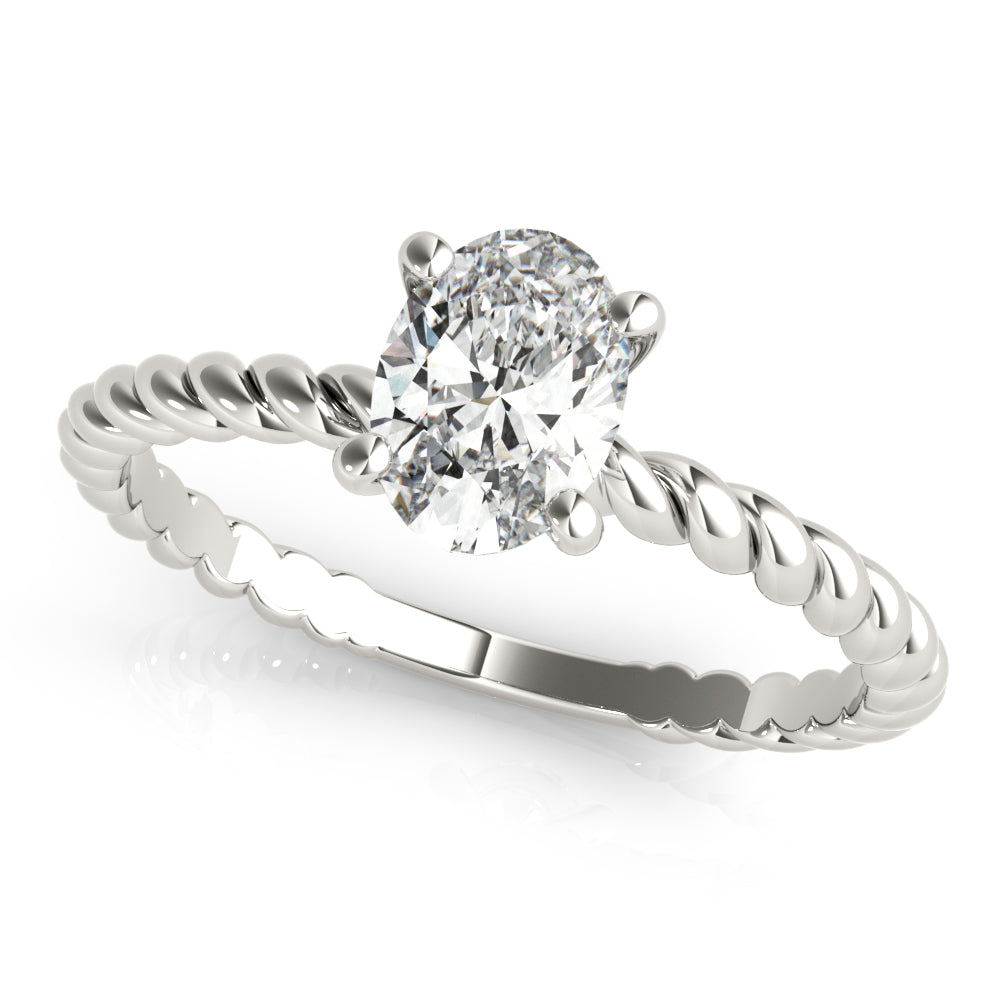 Twist Solitaire Engagement Ring (3/8 ct. tw.)