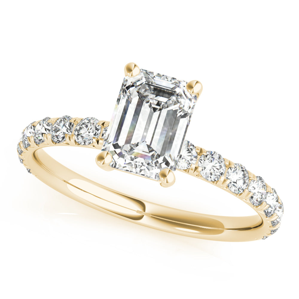 Petite Pavé Diamond Engagement Ring (1 ct. tw.)