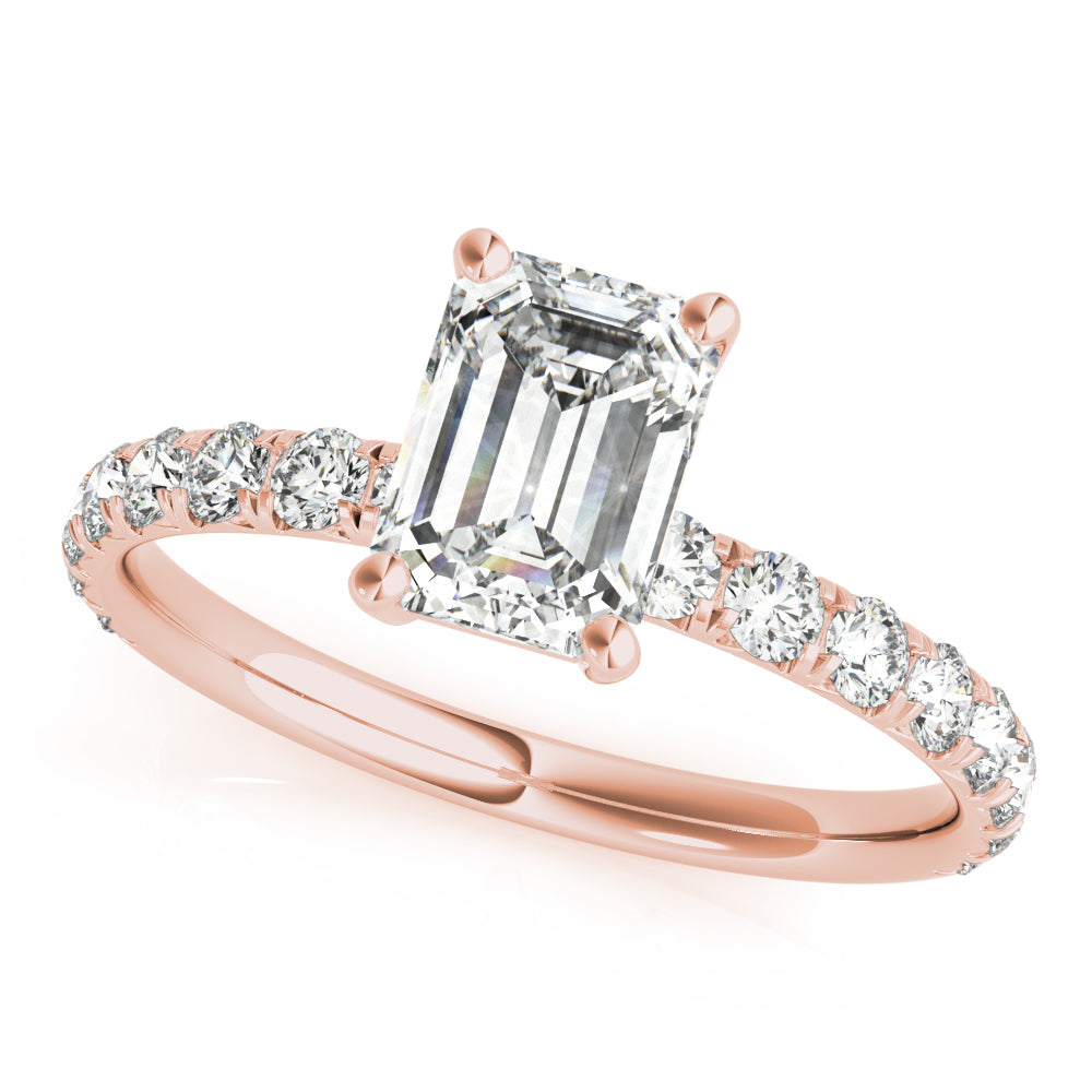 Petite Pavé Diamond Engagement Ring (1 ct. tw.)