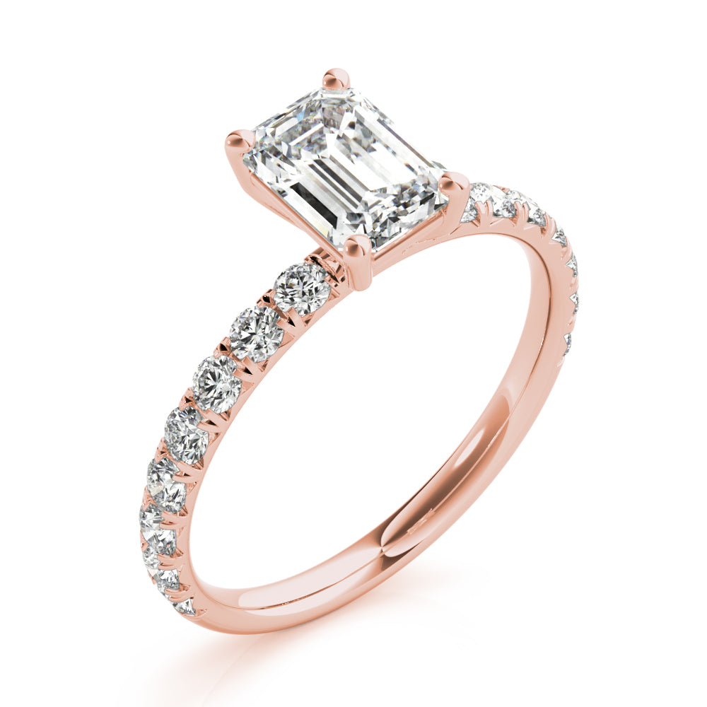 Petite Pavé Diamond Engagement Ring (1/2 ct. tw.)