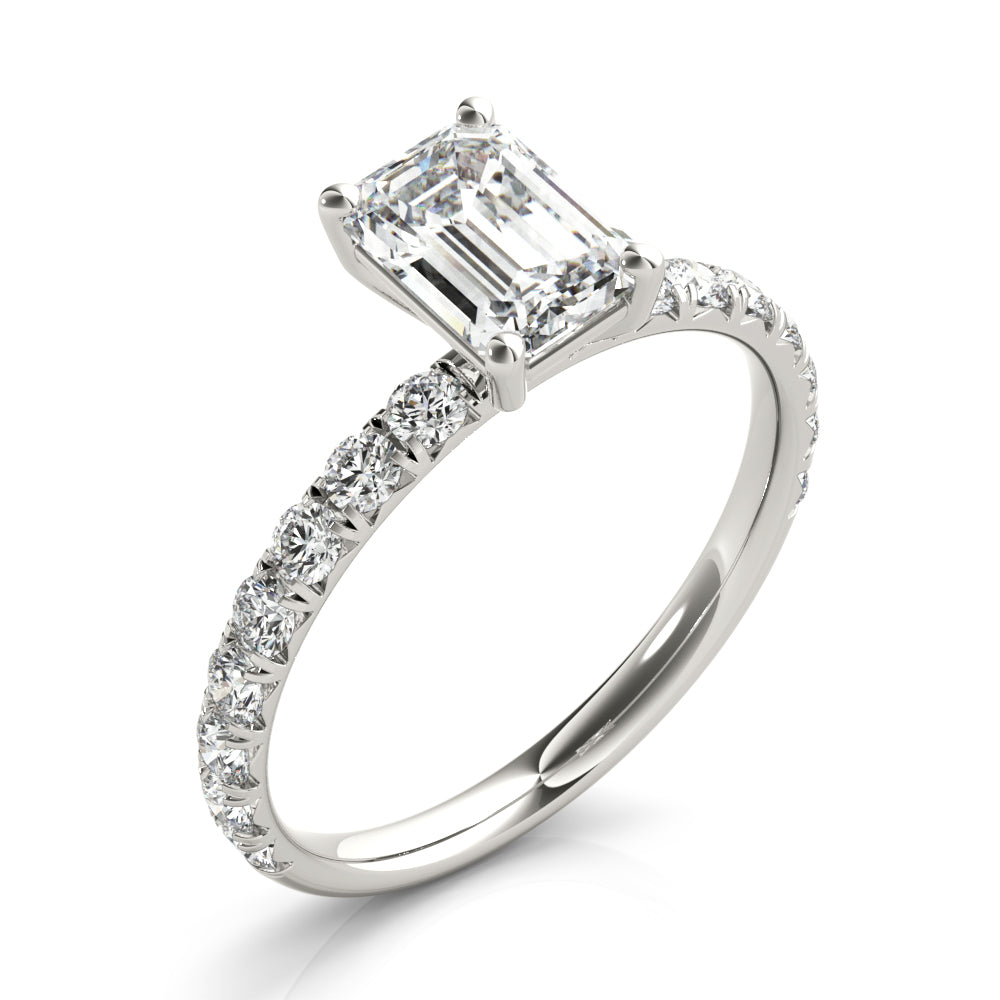 Petite Pavé Diamond Engagement Ring (5/8 ct. tw.)