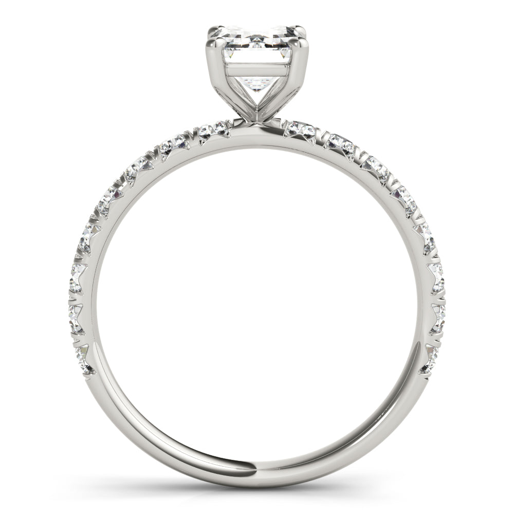 Petite Pavé Diamond Engagement Ring (1/2 ct. tw.)