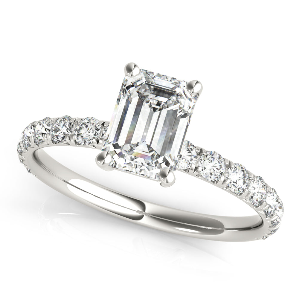 Petite Pavé Diamond Engagement Ring (5/8 ct. tw.)