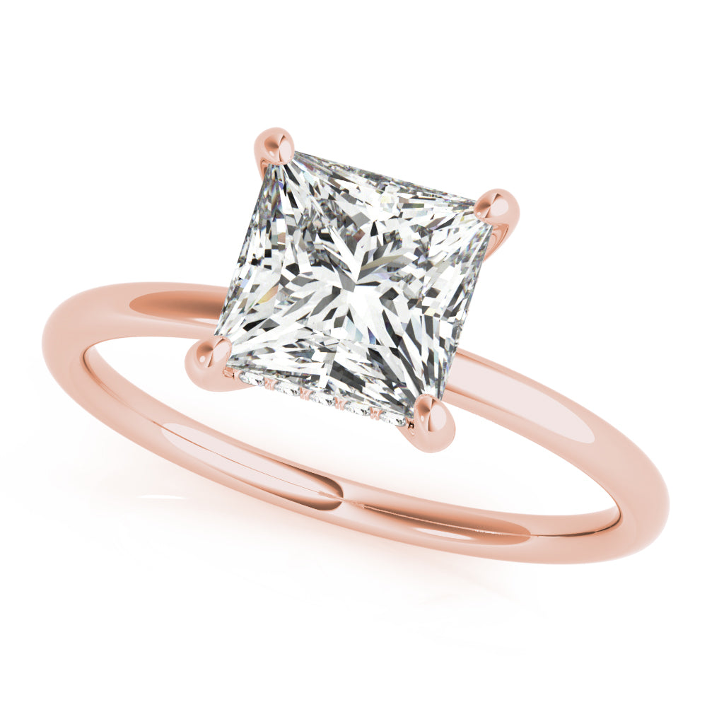 Petite Pavé Diamond Engagement Ring (1/8 ct. tw.)