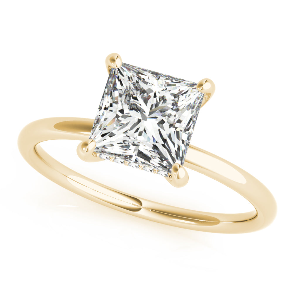 Petite Pavé Diamond Engagement Ring (1/8 ct. tw.)