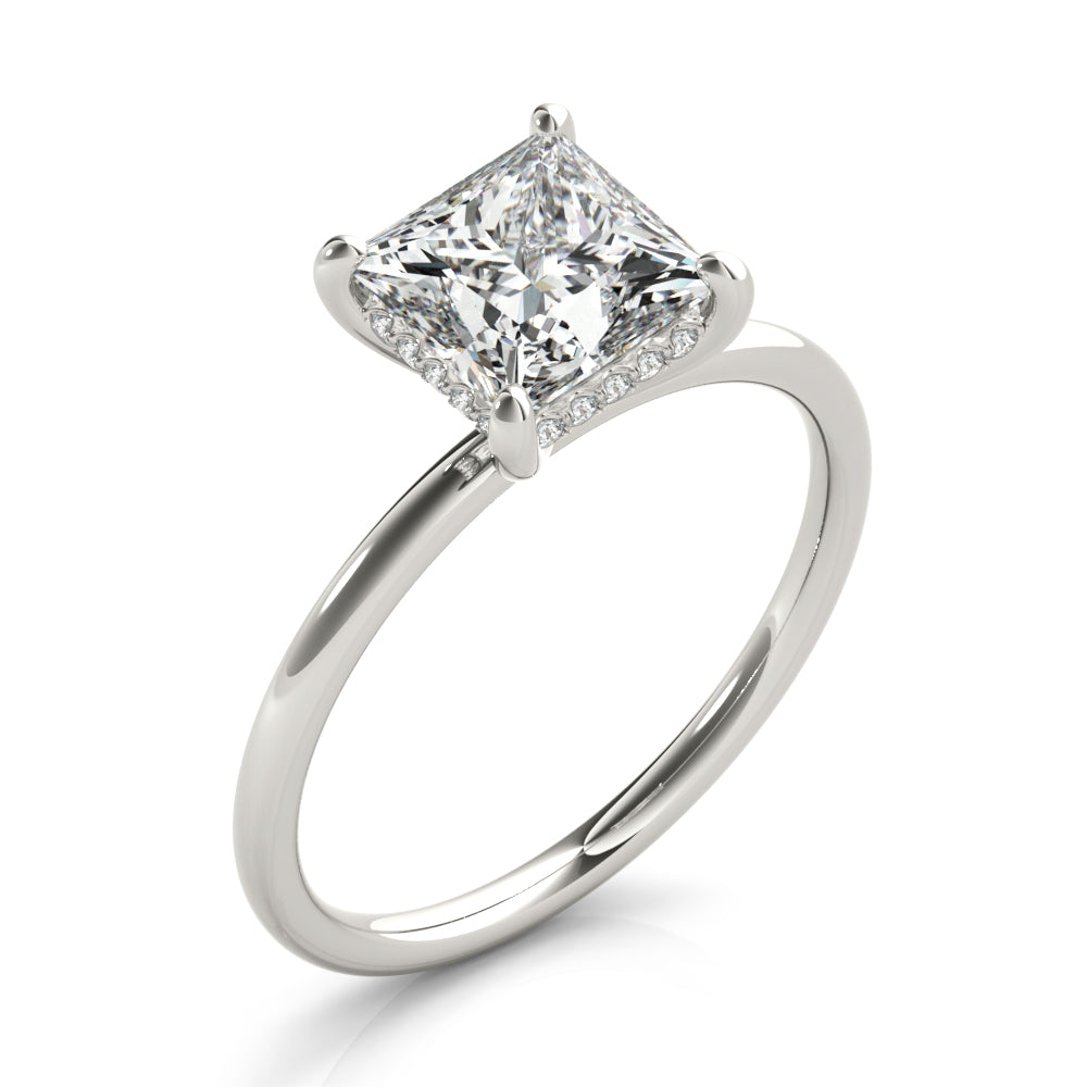 Petite Pavé Diamond Engagement Ring (1/20 ct. tw.)