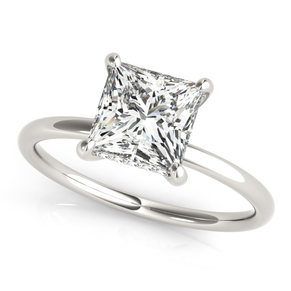 Petite Pavé Diamond Engagement Ring (1/8 ct. tw.)