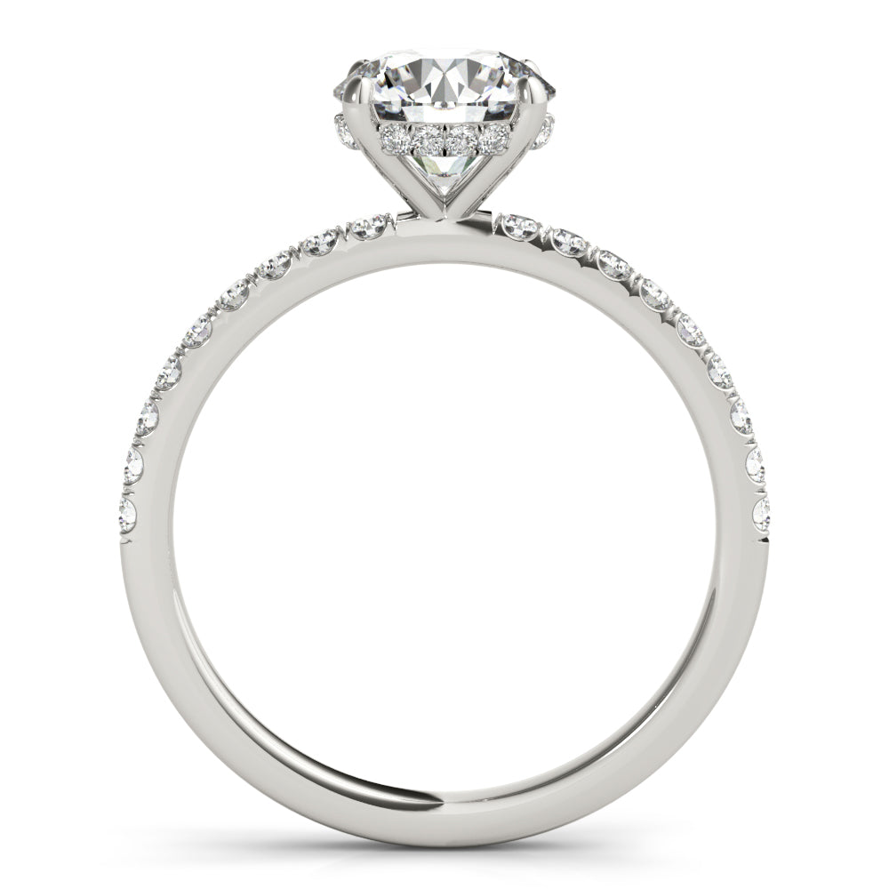 Petite Pavé Diamond Engagement Ring (1/4 ct. tw.)