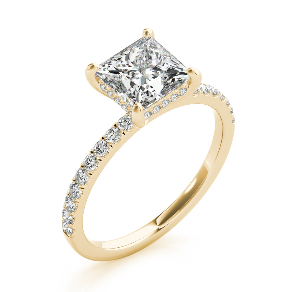 Petite Pavé Diamond Engagement Ring (1/4 ct. tw.)