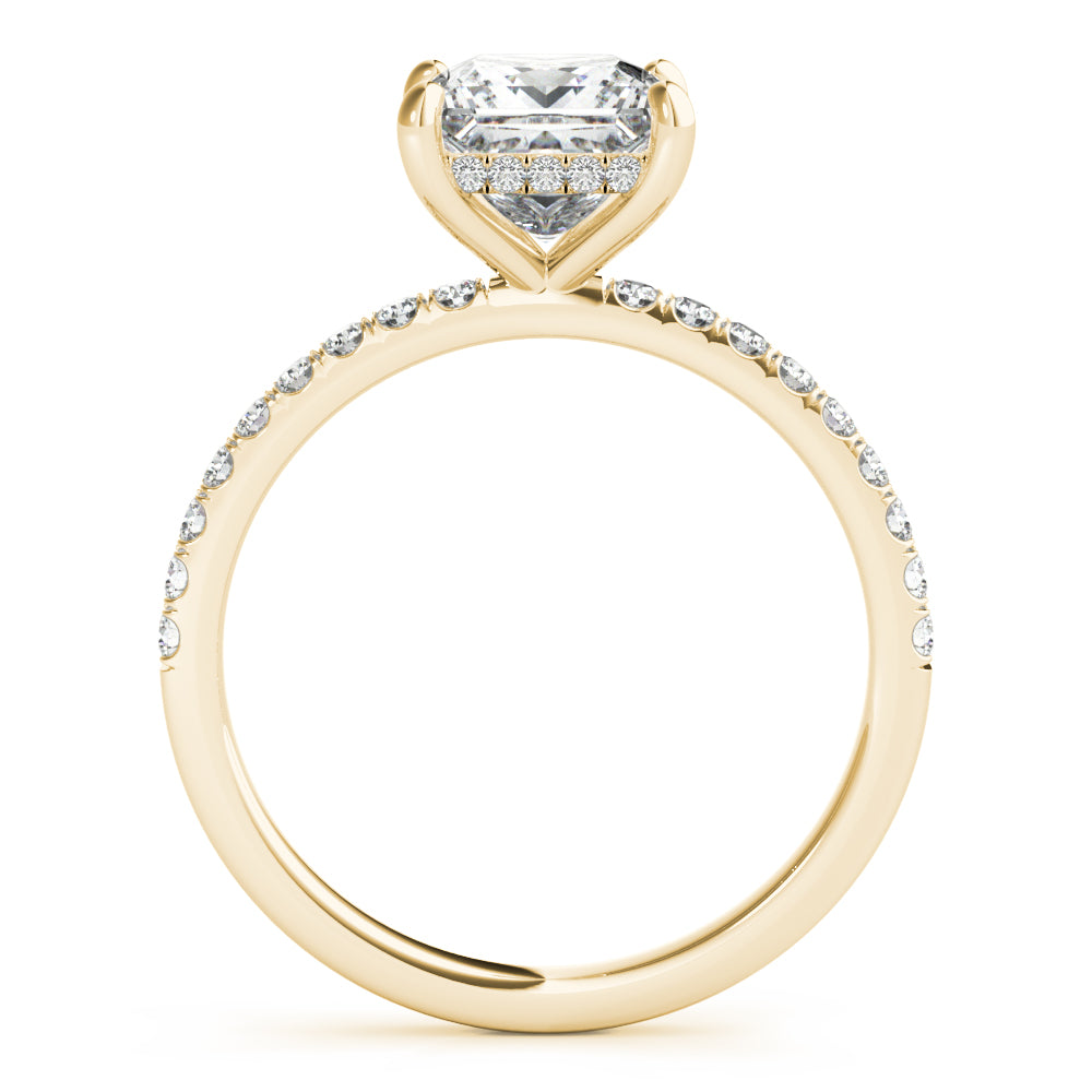 Petite Pavé Diamond Engagement Ring (1/4 ct. tw.)