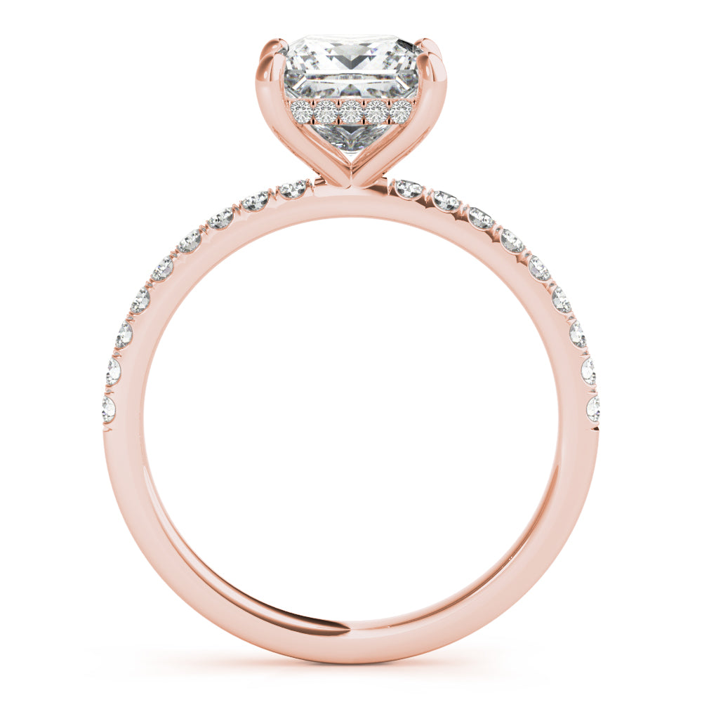 Petite Pavé Diamond Engagement Ring (1/3 ct. tw.)