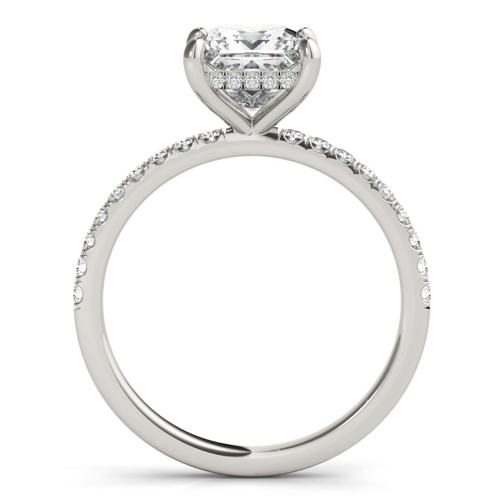 Petite Pavé Diamond Engagement Ring (1/3 ct. tw.)
