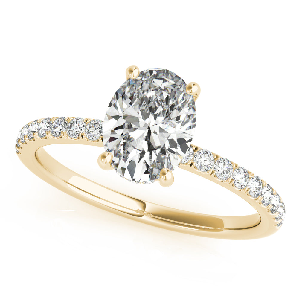 Petite Pavé Diamond Engagement Ring (1/4 ct. tw.)