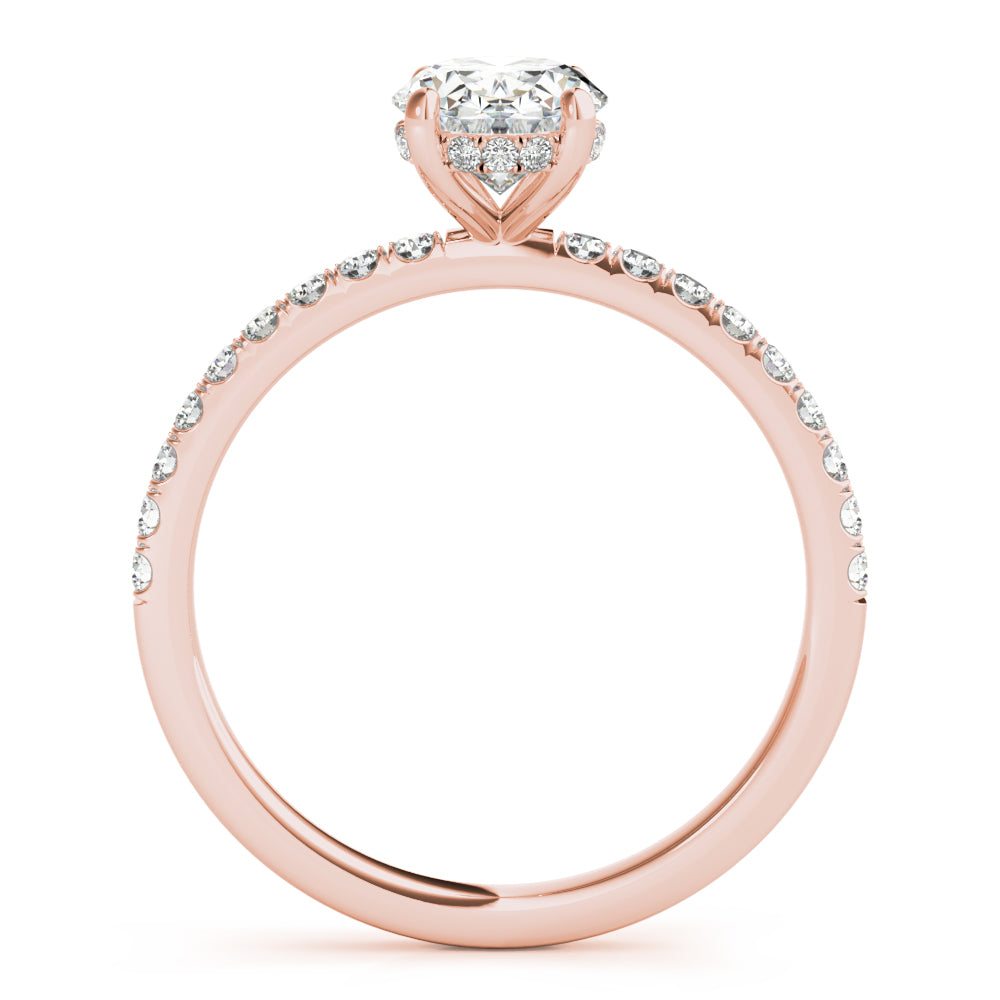 Petite Pavé Diamond Engagement Ring (1/3 ct. tw.)