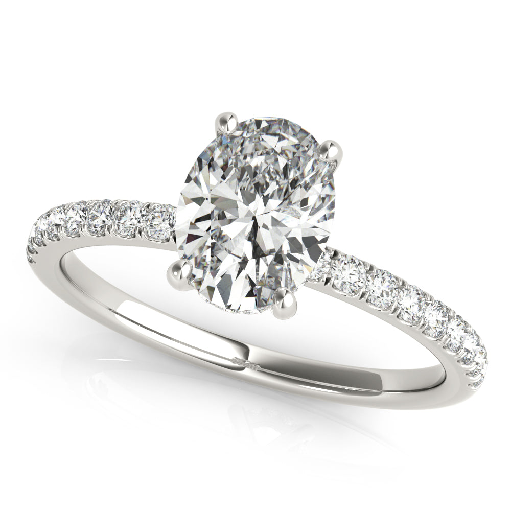 Petite Pavé Diamond Engagement Ring (1/4 ct. tw.)