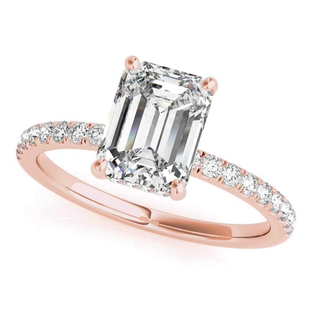 Petite Pavé Diamond Engagement Ring (1/4 ct. tw.)