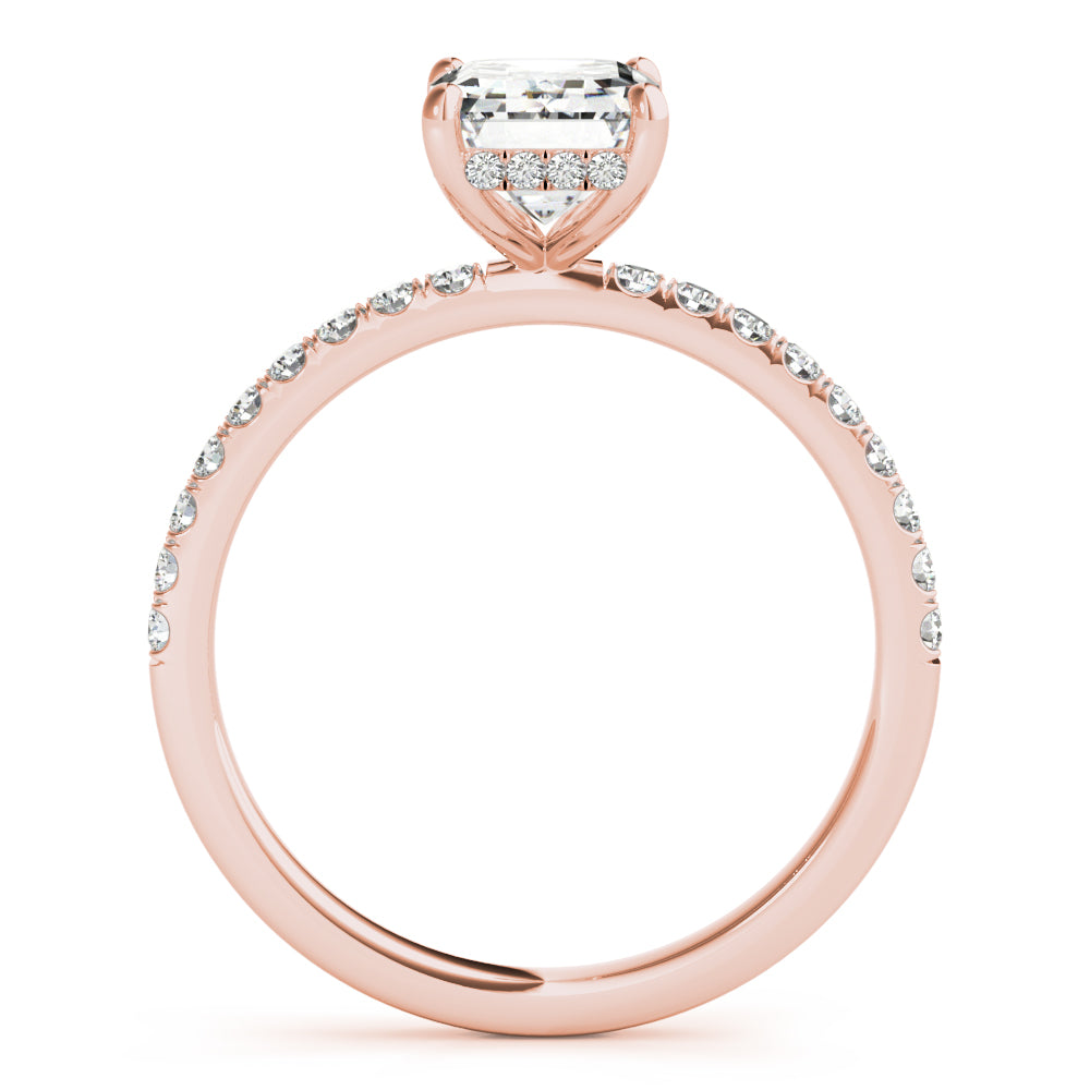 Petite Pavé Diamond Engagement Ring (1/3 ct. tw.)