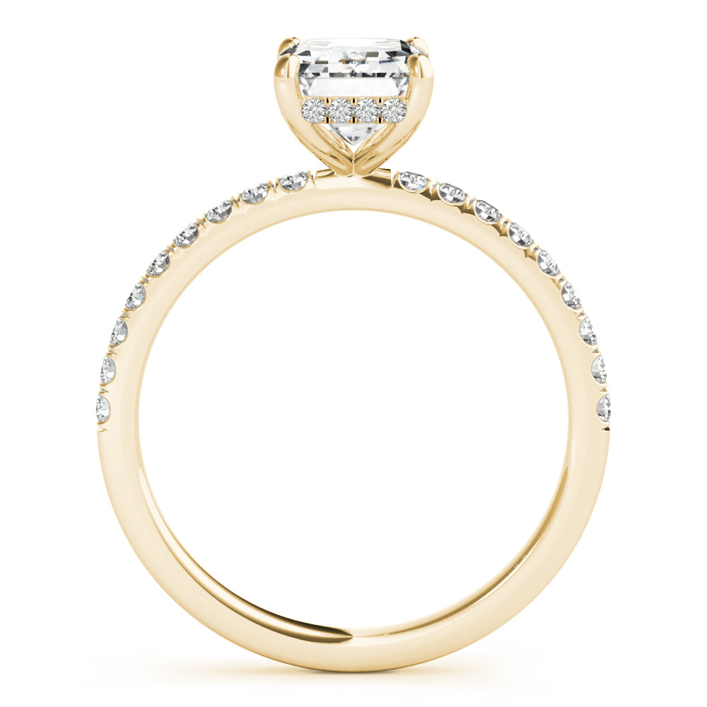 Petite Pavé Diamond Engagement Ring (1/3 ct. tw.)
