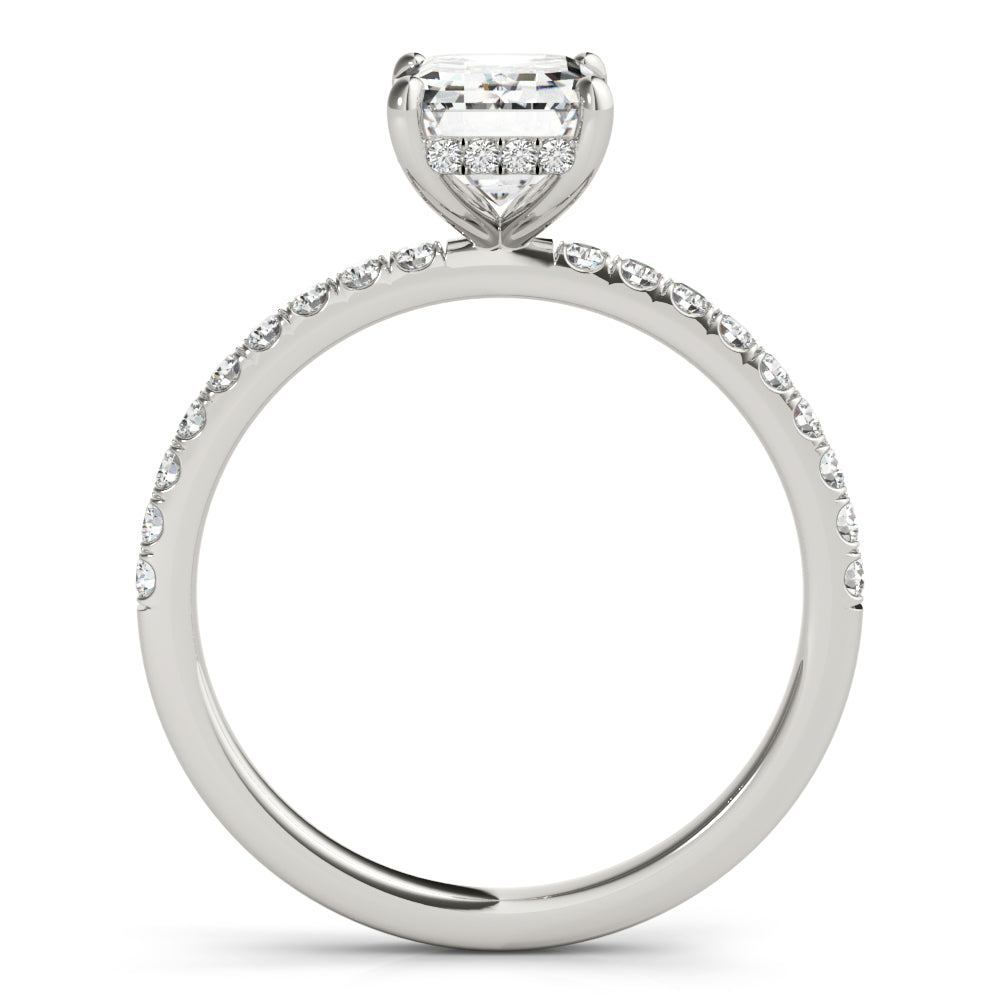 Petite Pavé Diamond Engagement Ring (1/3 ct. tw.)