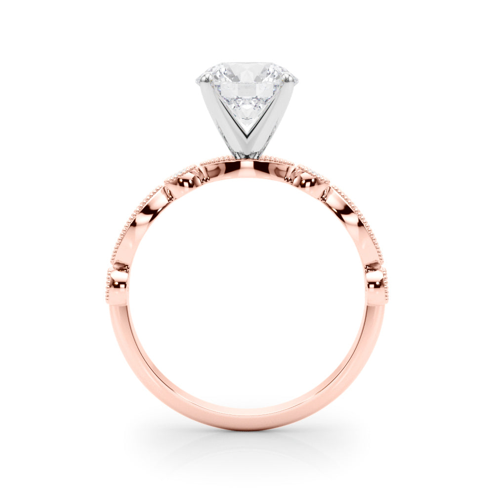 Milgrain Bezel and Marquise Diamond Engagement Ring (1/5 ct. tw.)