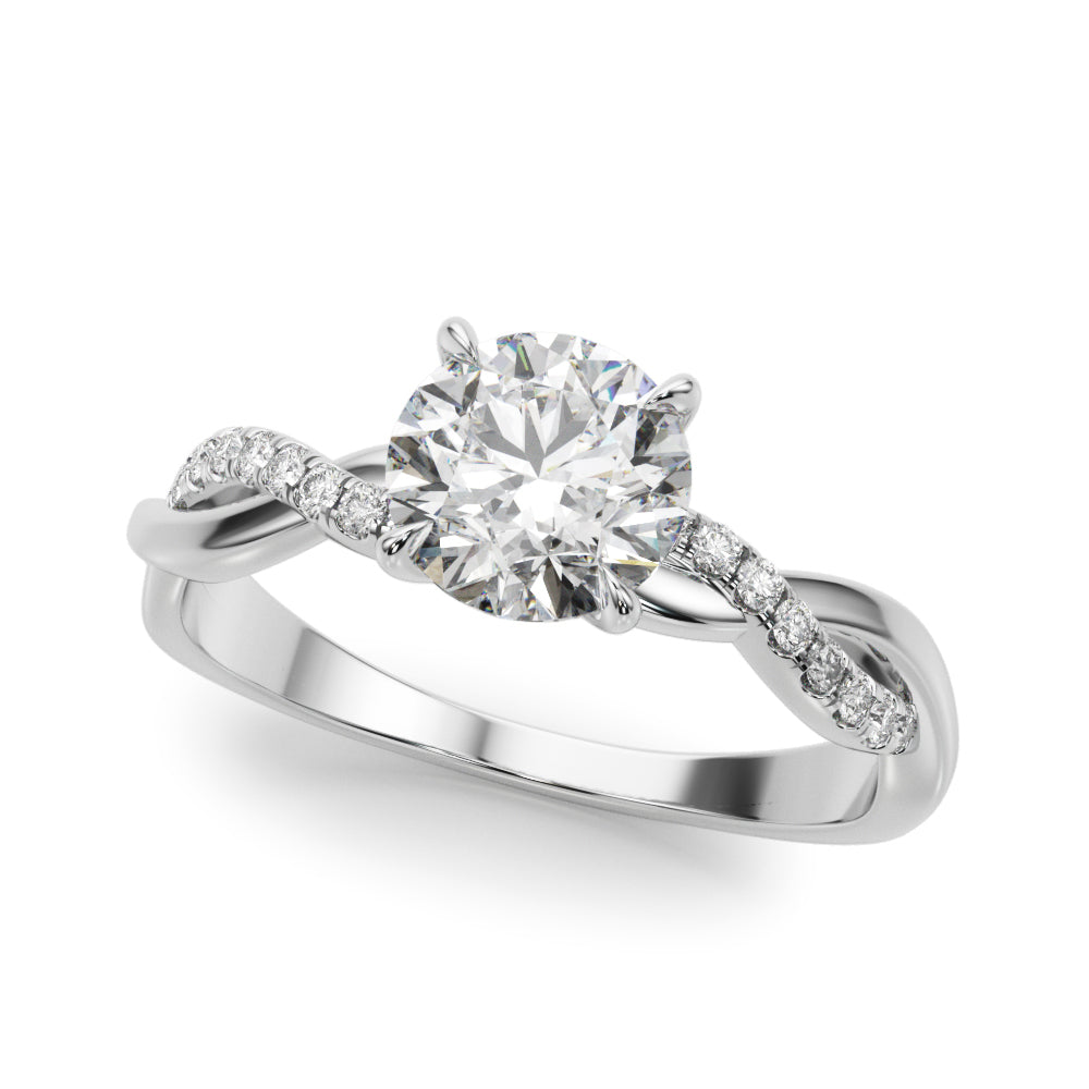 Twist Diamond Engagement Ring | (1/3 ct. tw.)