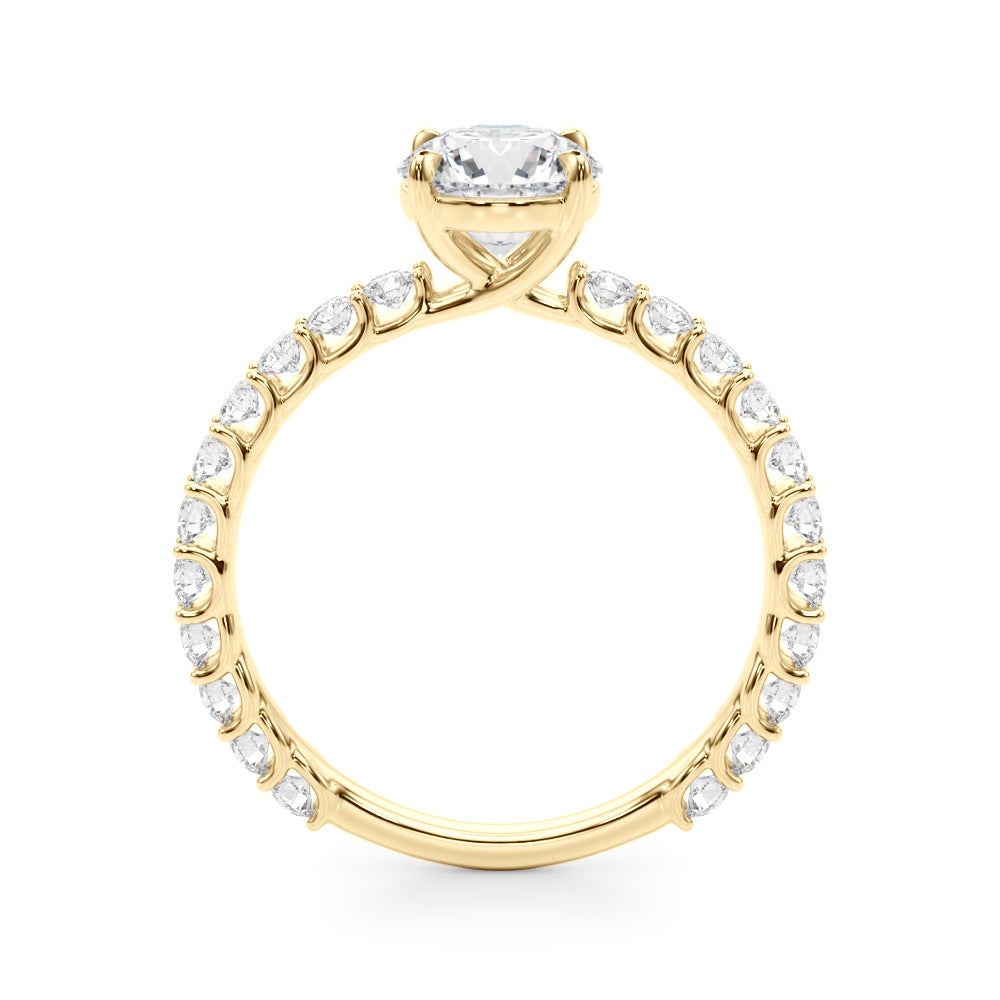 Petite Pavé Diamond Engagement Ring (5/8 ct. tw.)