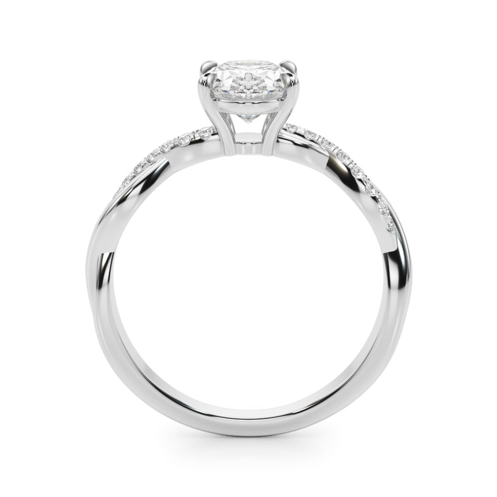 Petite Twist Diamond Engagement Ring (2 ct. tw.)