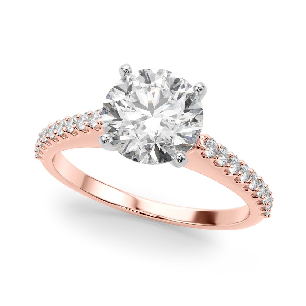 Petite Pavé Diamond Engagement Ring (1/4 ct. tw.)