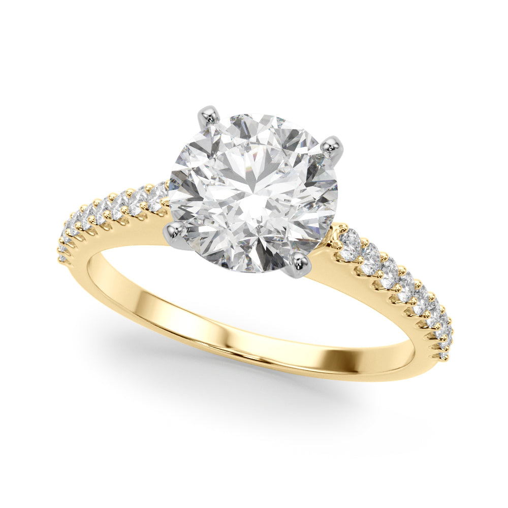 Petite Pavé Diamond Engagement Ring (1/4 ct. tw.)