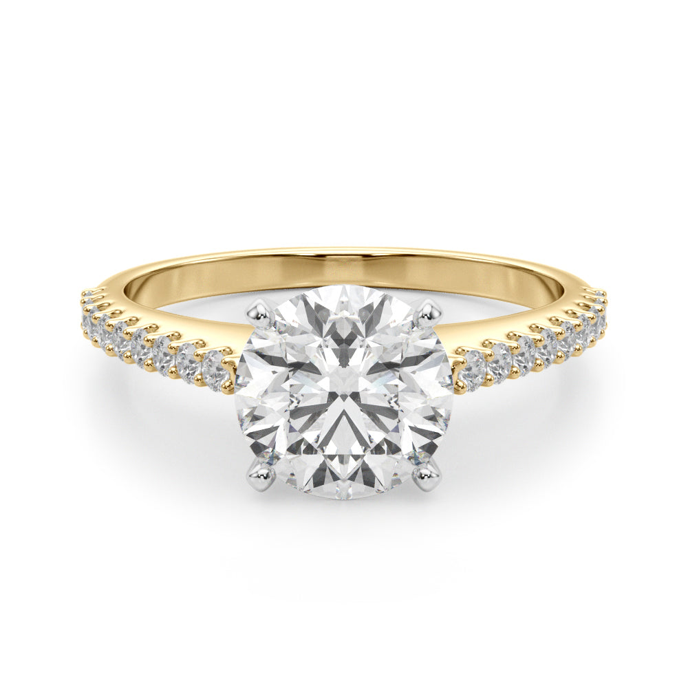 Petite Pavé Diamond Engagement Ring (1/4 ct. tw.)