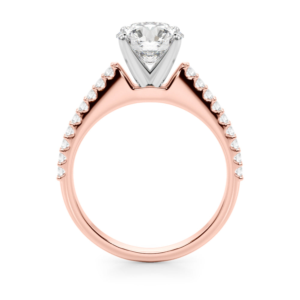 Petite Pavé Diamond Engagement Ring (1/4 ct. tw.)