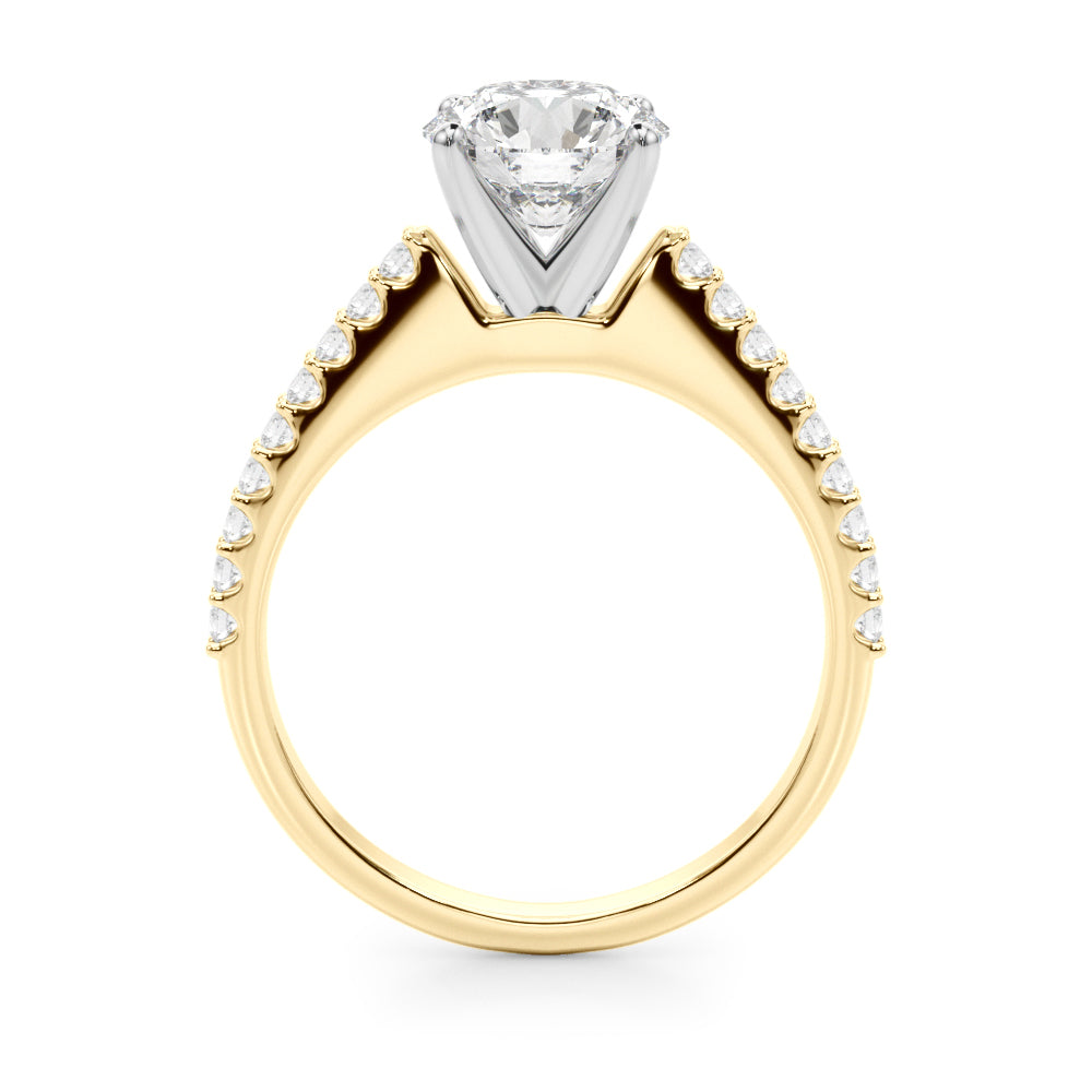 Petite Pavé Diamond Engagement Ring (1/4 ct. tw.)