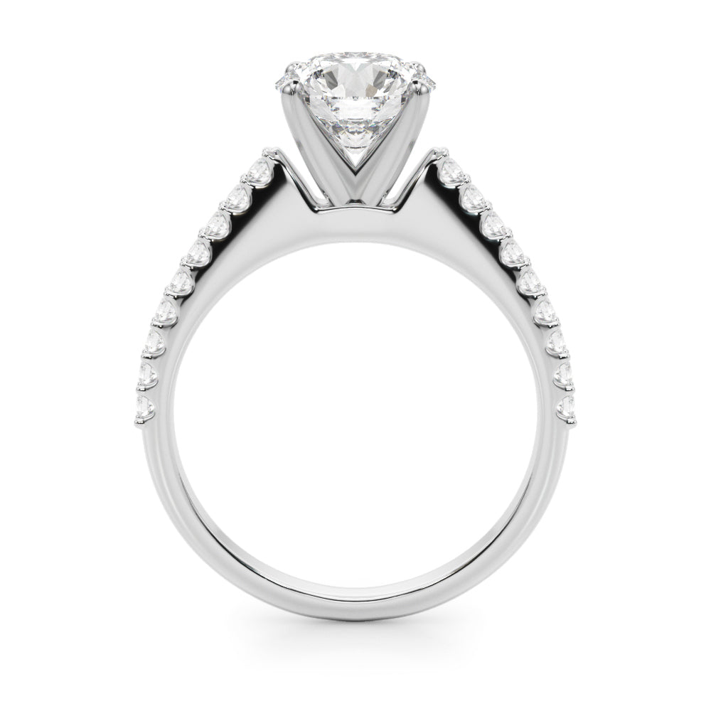 Petite Pavé Diamond Engagement Ring (1/4 ct. tw.)