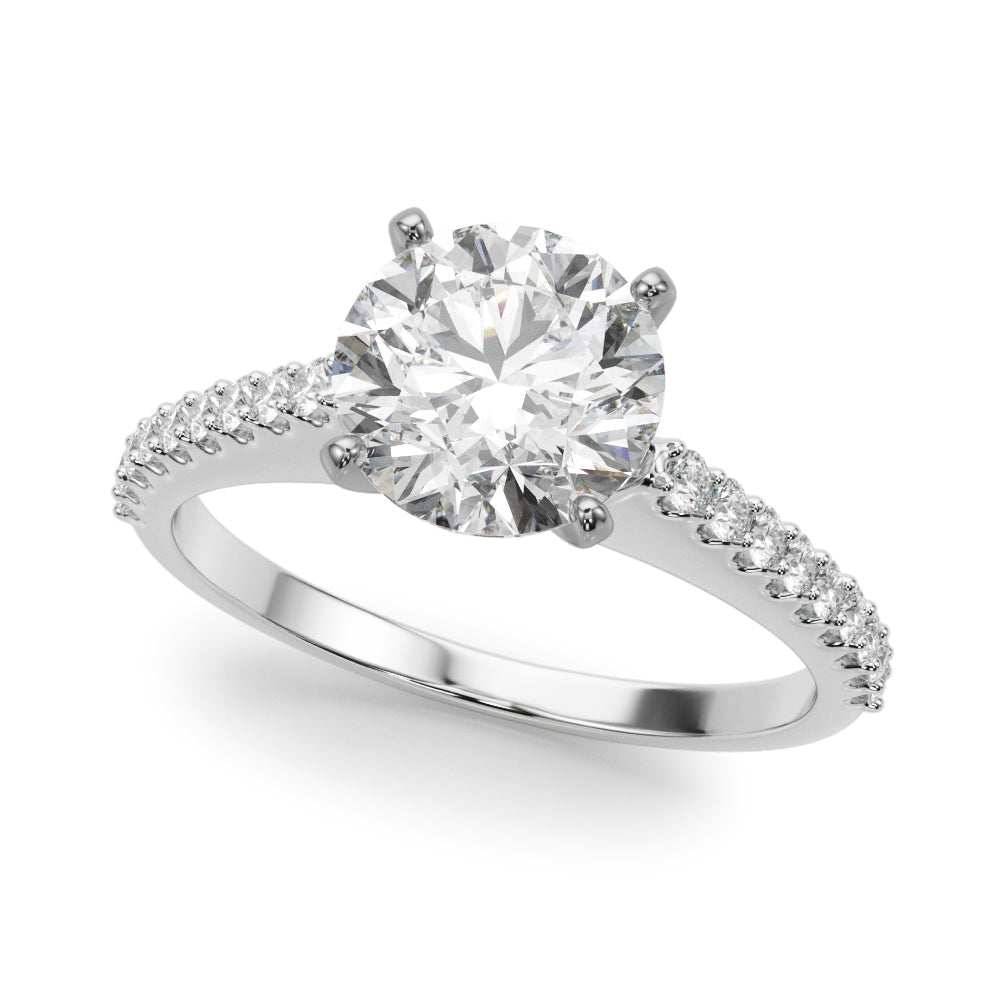 Petite Pavé Diamond Engagement Ring (1/4 ct. tw.)