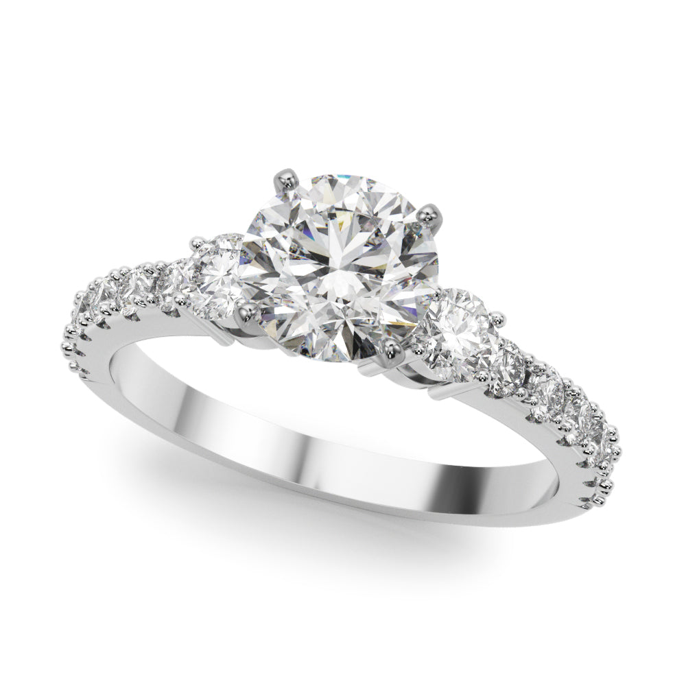 Graduated Diamond Engagement Ring (5/8 ct. tw.)