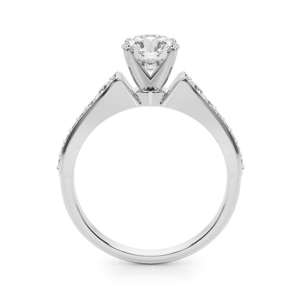 Pave Diamond Engagement Ring (1/4 ct. tw.)