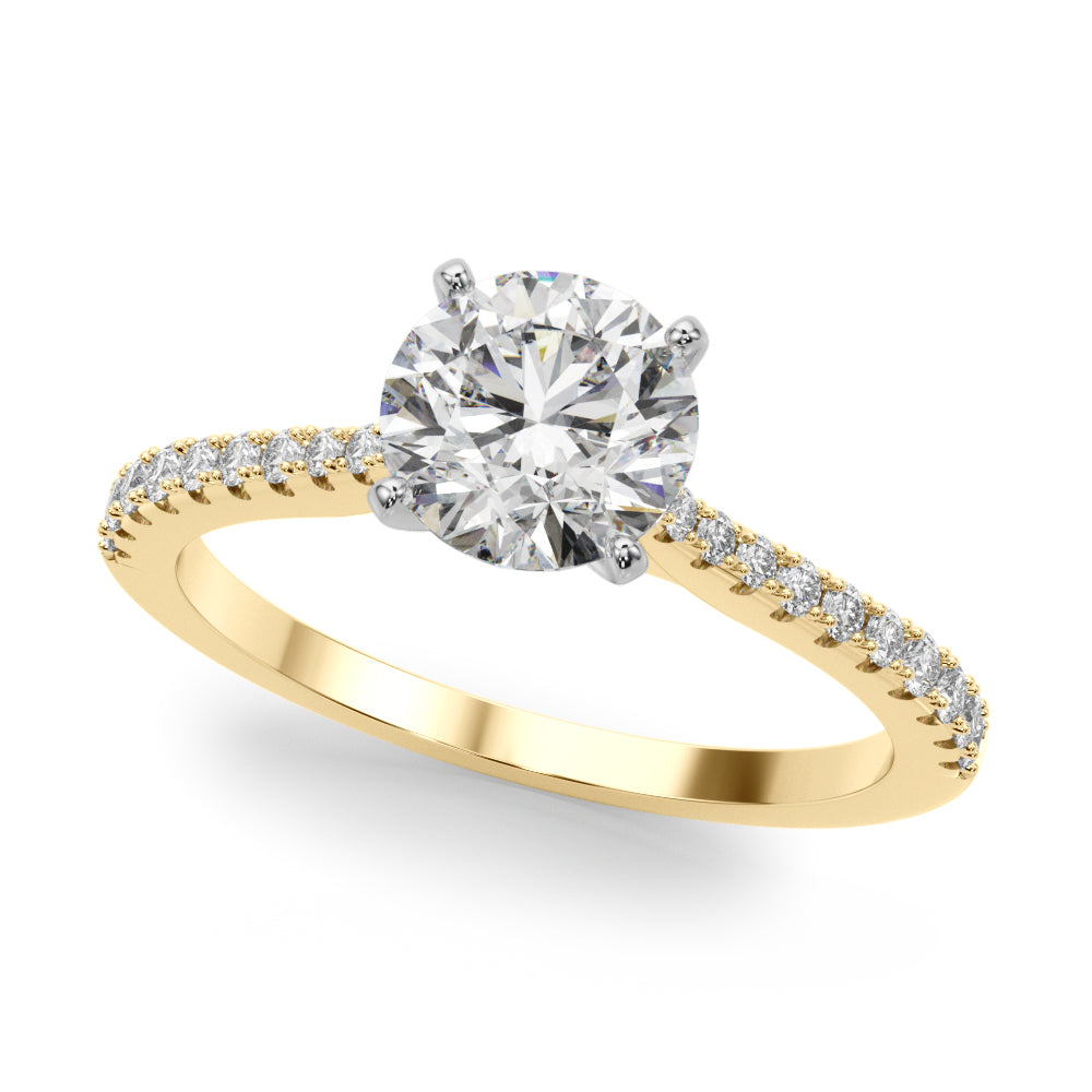 Petite Pavé Diamond Engagement Ring (1/5 ct. tw.)
