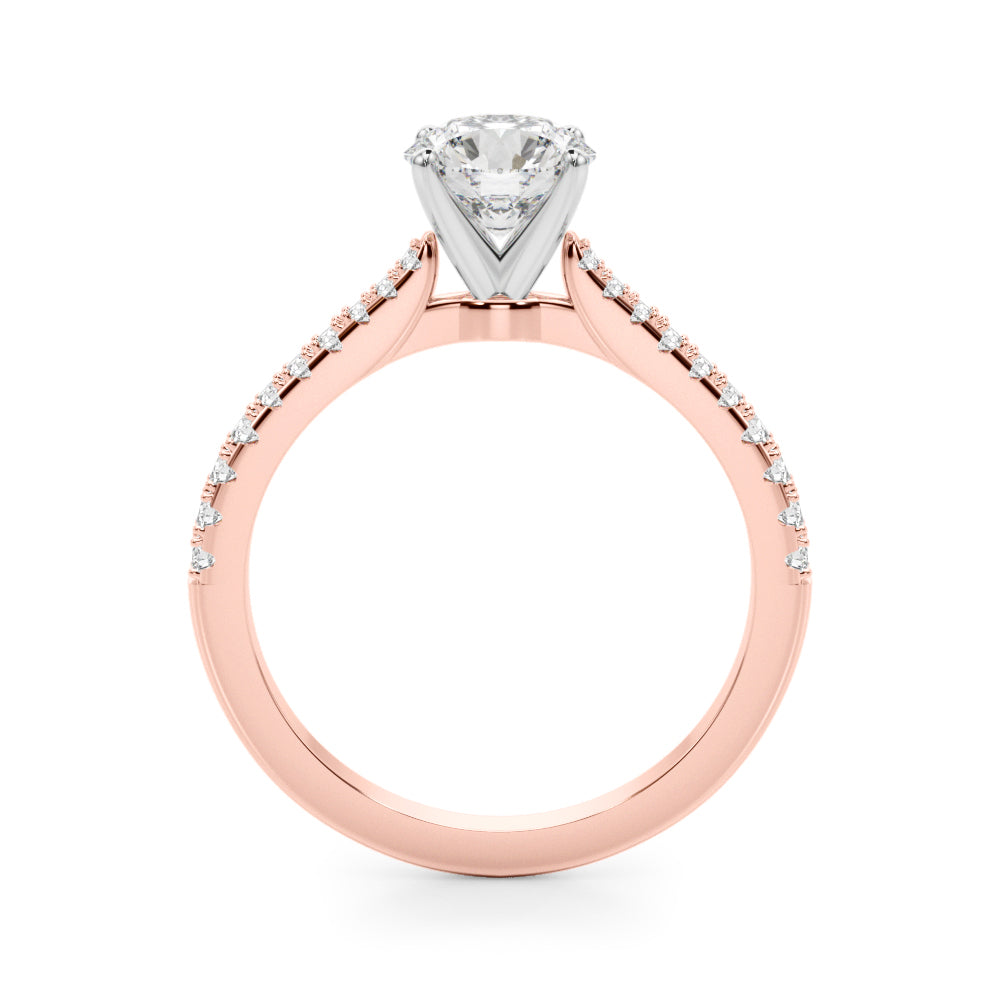 Petite Pavé Diamond Engagement Ring (1/5 ct. tw.)